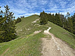 Blick zurück zum Gipfelkreuz