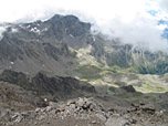 Blick hinunter zur Schoberlacke und Hochschoberhütte