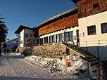 Rauschberghaus im Abendlicht