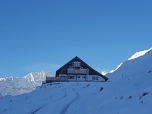 Die Potsdamer Hütte im Winter